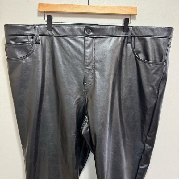 Abercrombie & Fitch The Skinny High Rise Faux Leather Pants Size 37 = Size 24 - Picture 4 of 12